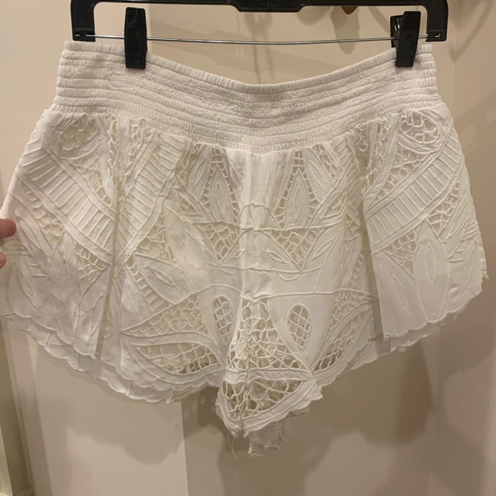 Rip curl Smocked Waist Shorts White Size L